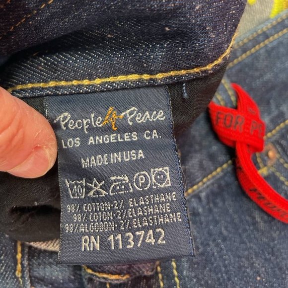 New People4Peace New Low Rise Boot Cut Size 31 - Picture 10 of 13